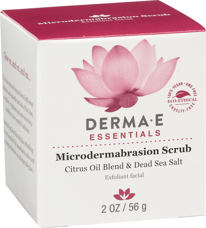 Derma-E Microdermabrasion Scrub, for All Skin Types, Parabens Free, Vegan, 2 Ounces (Pack of 1)