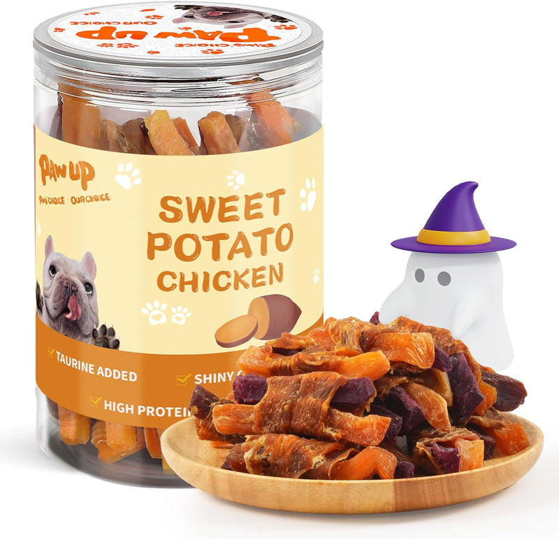 PAWUP Duck & Sweet Potato Dog Treats, High Fiber Pet Treats for Medium Dogs, Healthy Chews Snacks, High in Protein, 12.5 oz