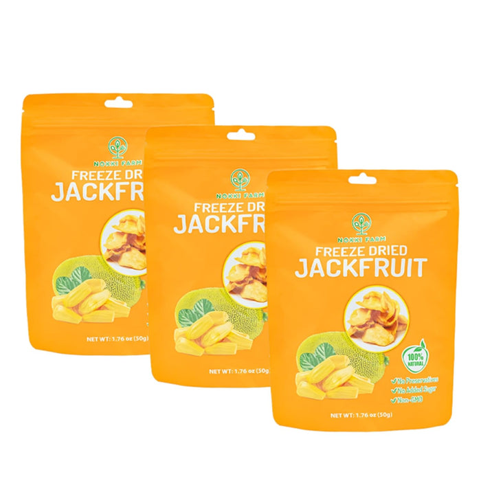 NOKKI FARM Freeze Dried Mangosteen - Healthy & Exotic Tropical Fruit Snacks, No Added Sugar or Preservatives, Kid-Approved, Shelf-Stable & Portable for On-The-Go Snacking - (Pack of 3)