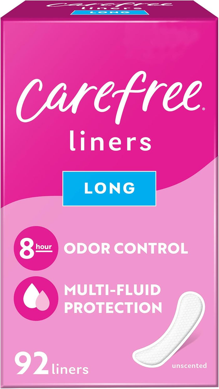 Carefree Panty Liners for Women, Regular, Unwrapped, Unscented, 120ct | Pantiliners, Carefree Liners, Daily Liners for Women, Light Periods and Leaks, 8-Hour Odor Control | 120ct (Packaging May Vary)