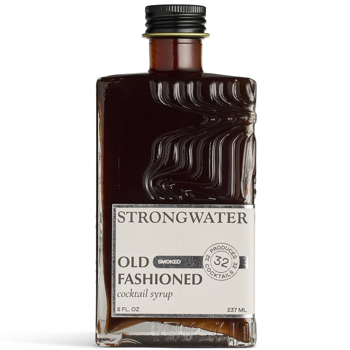 Strongwater Old Fashioned Mix - Makes 64 Cocktails - Handcrafted Old Fashioned Syrup with Bitters, Orange, Cherry, Organic Demerara Sugar - Craft Cocktail Mixer, Just Mix with Bourbon,Whiskey - 2 Pack