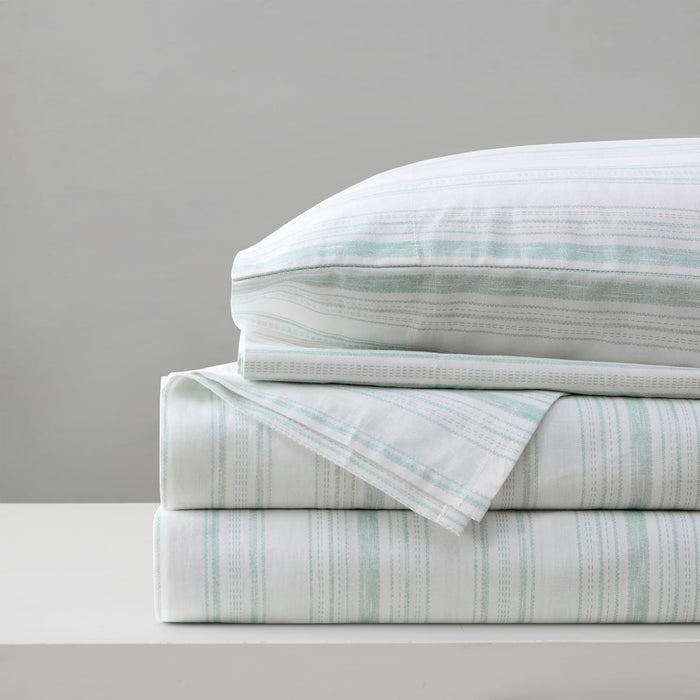 Comfort Spaces 100% Cotton Sheet Set Breathable, Lightweight, Soft with 12" Elastic Pocket Fits up to 14" Mattress, All Season Cozy Bedding, Matching Pillow Case, Twin XL Blue 3 Piece