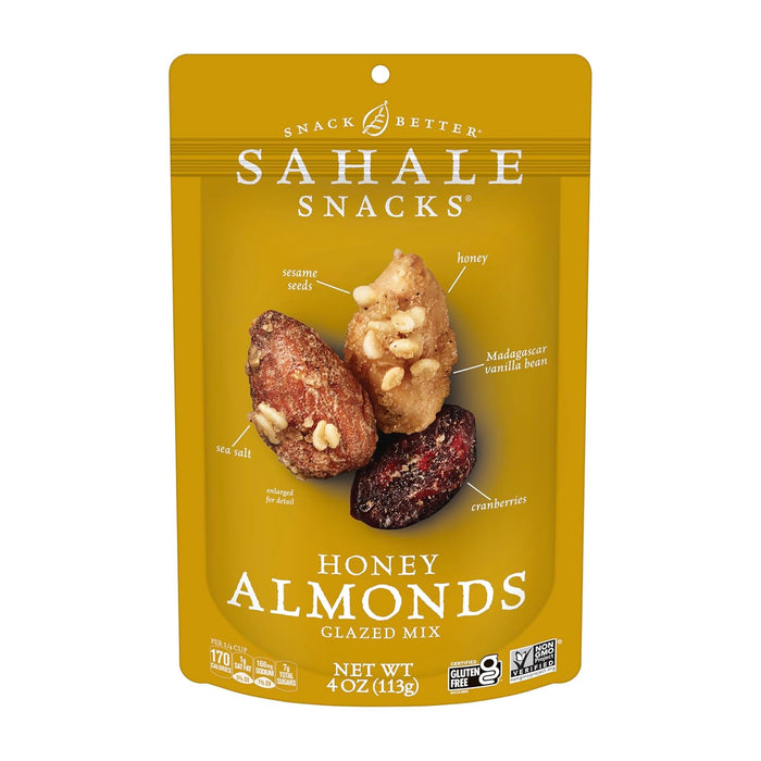 Sahale Snacks Pomegranate Vanilla Cashews, 4 oz Pouches (6 Packs) - Dry-Roasted Deluxe Mixed Nuts with Pomegranate Infused Apples & Madagascar Vanilla - Non-GMO, Kosher, & Certified Gluten-Free Snacks