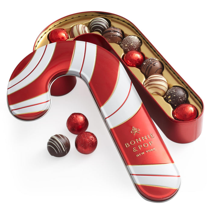 BONNIE AND POP Christmas Gift Basket - Holiday Gifts - Chocolate & Nut Gift Box, Assortment Tray - Birthday, Sympathy, Get Well, Men, Women & Families (Lazy Susan)