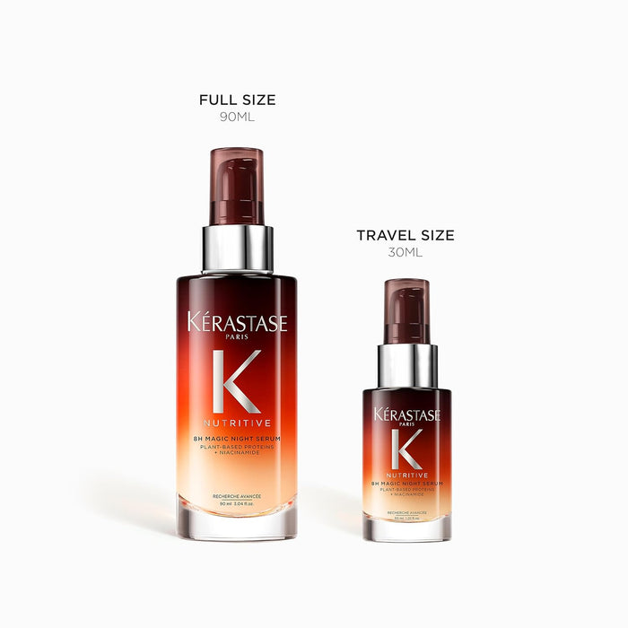Kerastase Nutritive 8H Magic Night Serum - Overnight Treatment for Dry Hair, Enhances Shine, With Plant-Based Proteins