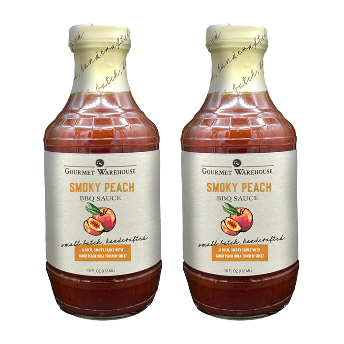 Gourmet Warehouse Cherry Jalapeno BBQ Sauce, Premium Barbecue Sauces Handcrafted In Small Batches Gluten-Free, HFCS-Free, Delicious Sauce 16 Ounces Bottle (Pack of 2)