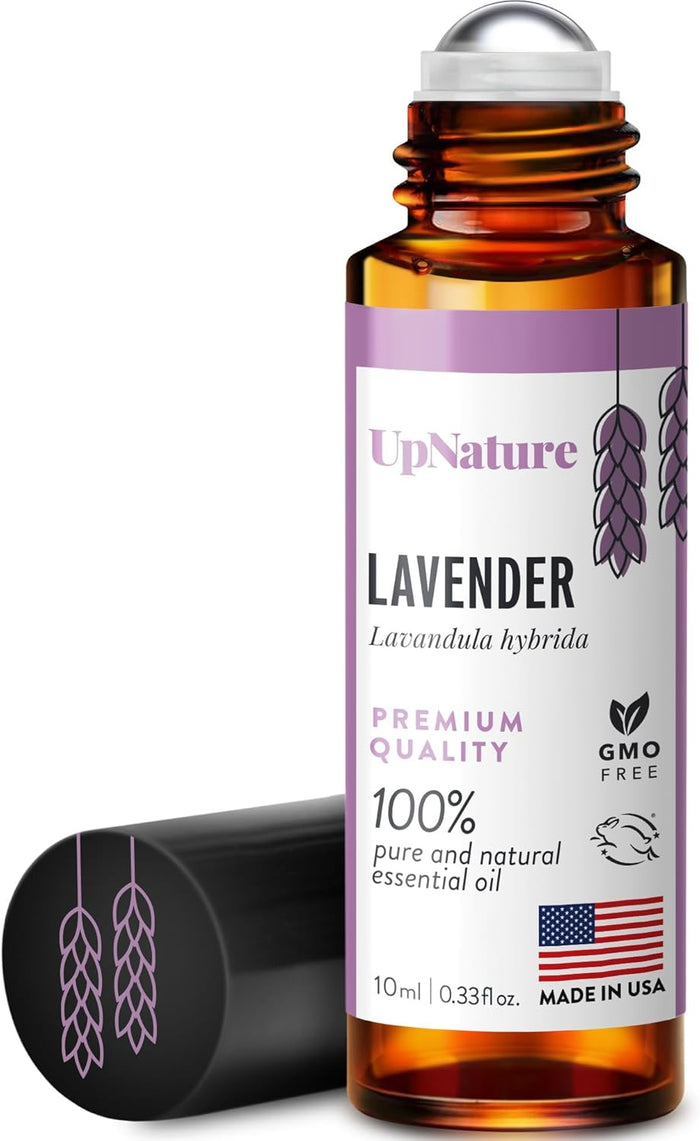 UpNature Calm Essential Oil Roll On - 100% Natural Stress Relief Aromatherapy - Relaxation Self Care Gifts for Women - Nurse Essentials