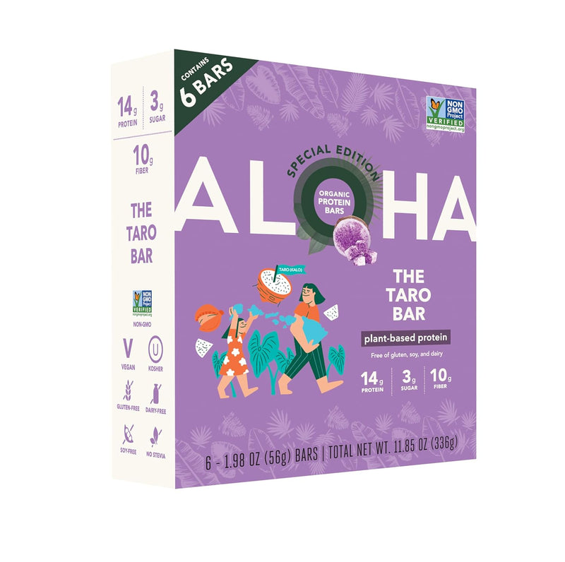 ALOHA Organic Plant Based Protein Bars - Chocolate Coconut Almond, Vegan, Low Sugar, Gluten-Free, Low Carb, Non-GMO, No Stevia, No Erythritol - 12 Count (Pack of 1)