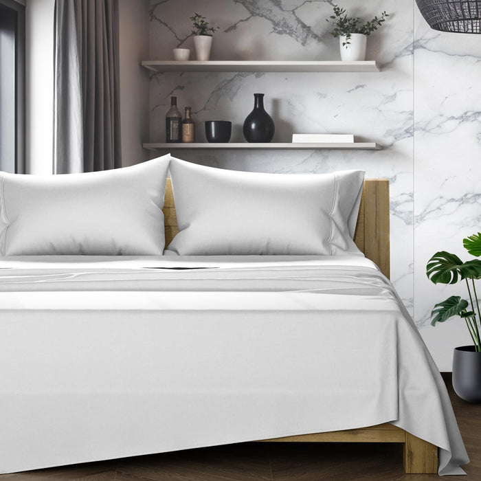 TEXAS LINEN CO. 100% Egyptian Cotton Sheets King Size Set - 1200 Thread Count Egyptian Cotton Luxury Sheets King Size, 17" Deep Pocket, Soft, Cooling Sateen Weave Hotel Quality Bedding Set - Beige