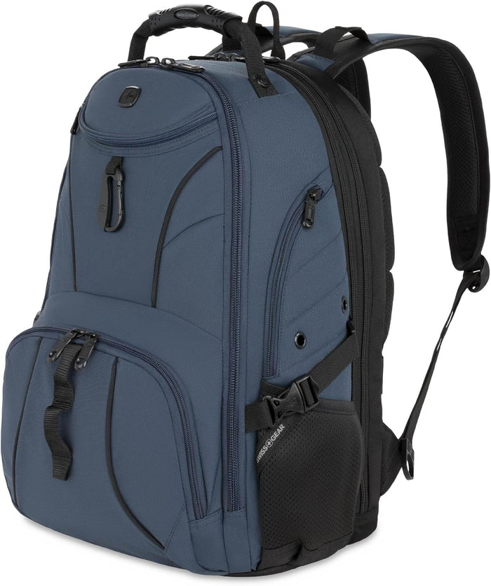 SwissGear 1900 Scansmart TSA 17 Laptop Backpack, Black/Black, 19-Inch