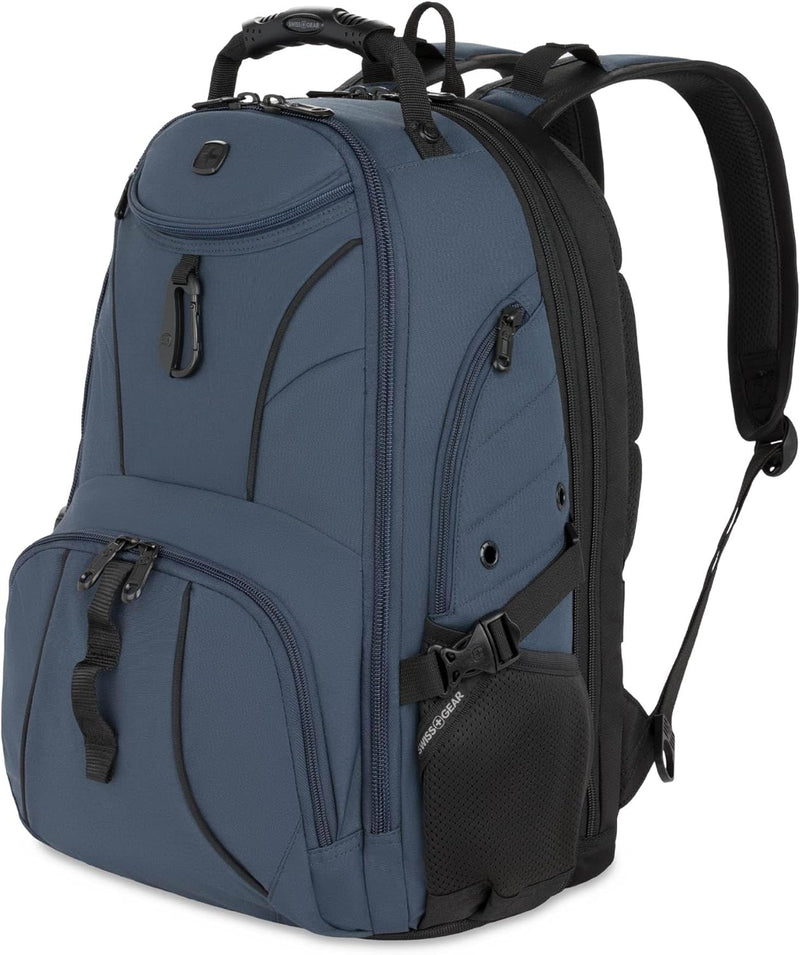 SwissGear 1900 Scansmart TSA 17 Laptop Backpack, Black/Black, 19-Inch