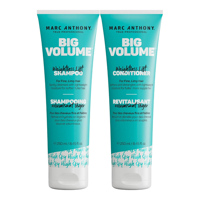 Marc Anthony Shampoo and Conditioner Set, Grow Long Biotin - Anti-Frizz Deep Conditioner For Split Ends & Breakage - Vitamin E, Caffeine & Ginseng for Curly, Dry & Damaged Hair