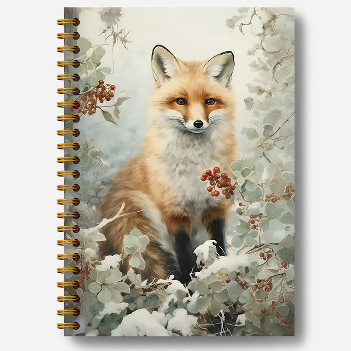Guymn Winter Christmas Highland Cow Notebook, Gifts for Cow Lovers Journal, Winter Farmhouse Cozy Heifer Hardcover Spiral Notebooks Journals, 5.5x8.3 Inch