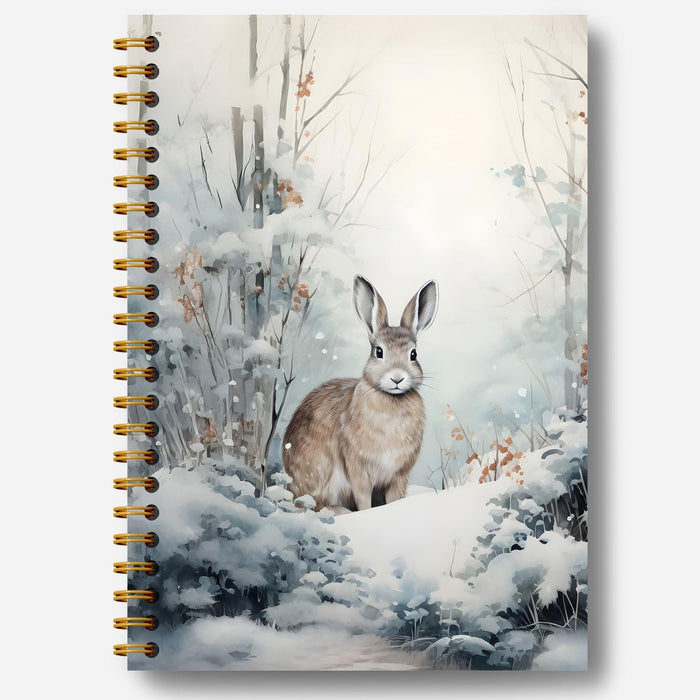 Guymn Winter Christmas Highland Cow Notebook, Gifts for Cow Lovers Journal, Winter Farmhouse Cozy Heifer Hardcover Spiral Notebooks Journals, 5.5x8.3 Inch