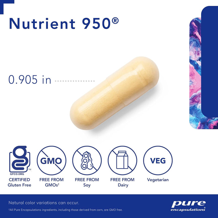 Pure Encapsulations Nutrient 950 | Multivitamin Mineral Supplement to Support Physiological Functions and a Healthy Lifestyle* | 180 Capsules