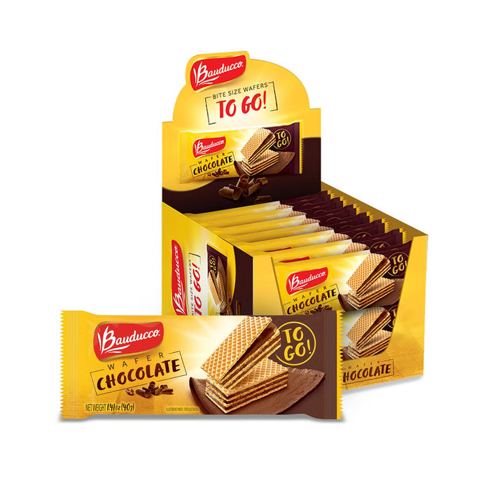 Bauducco Peanut Butter Wafers - Crispy Wafer Cookies With 3 Delicious, Indulgent Decadent Layers of Peanut Butter Flavored Cream - Delicious Sweet Snack or Desert - 5.0 oz (Pack of 1)