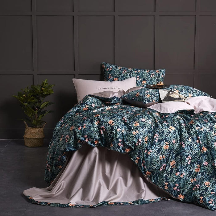 Cupocupa Duvet Cover Set;Duvet Cover Full Bedding Set Fluffy Boho Duvet Cover Set Paisley Floral Bedding Collection Duvet Cover with Pillowcases