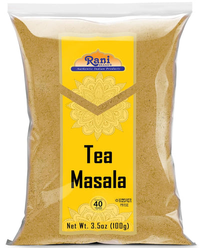 Rani Tea (Chai) Masala Indian Spice Blend 3.5oz (100g) ~ All Natural | Vegan | Gluten Friendly | Salt & Sugar Free | NON-GMO | No Colors | Indian Origin