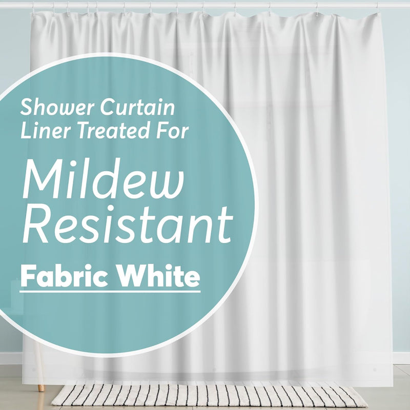 BigFoot Clear Shower Curtain Liner - 72x72 Odorless Plastic with Magnets, Washable Long Bathroom Curtain - Premium PEVA Waterproof Bath Shower Liner, Rust-Proof Bathroom Essentials