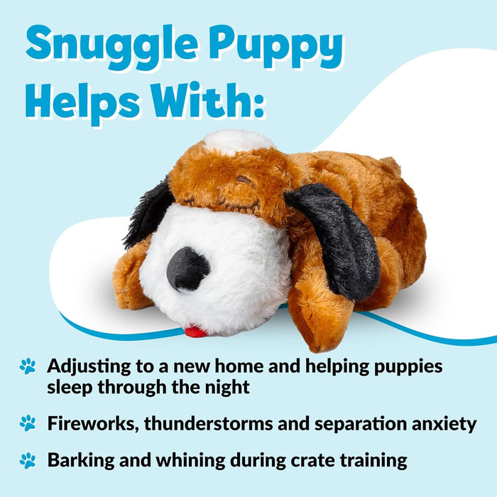 Snuggle Puppy Original, Dog Toy with Calming Heartbeat, Soothing Plush Companion Reduces Pet Anxiety, A Crate Training Essential, Includes Heat Pack & Batteries, Trusted by Millions of Dog Parents