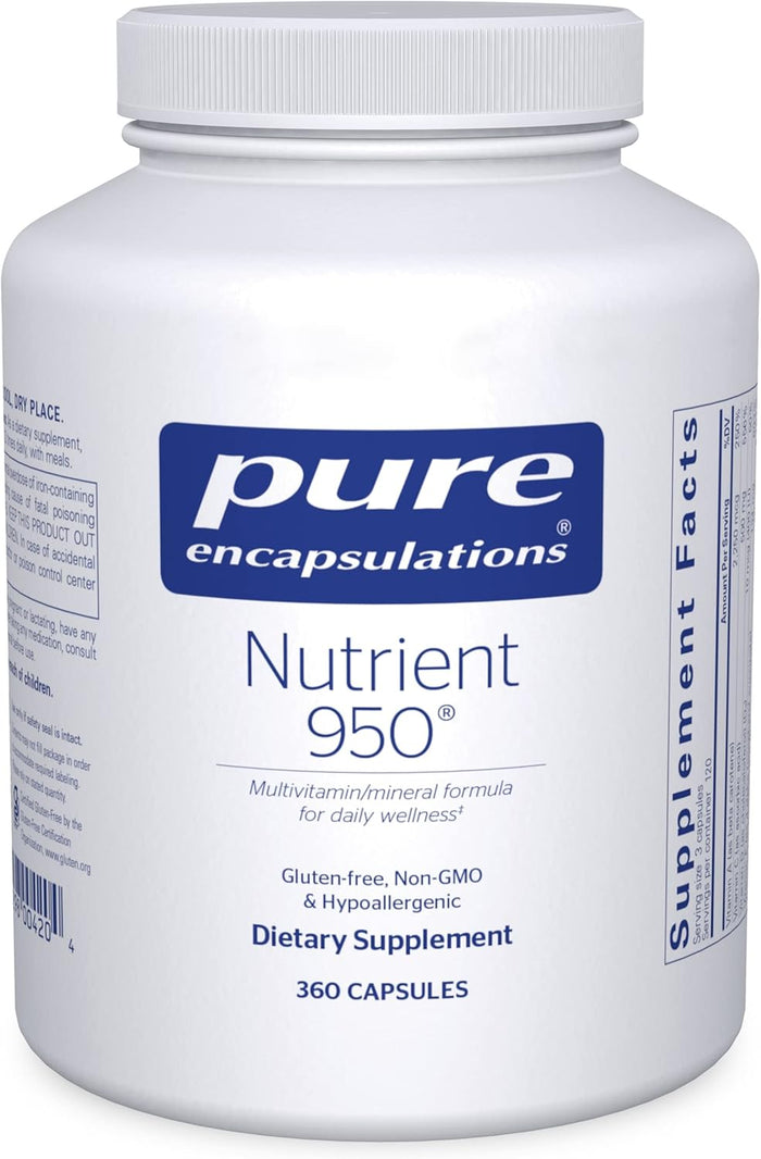 Pure Encapsulations Nutrient 950 | Multivitamin Mineral Supplement to Support Physiological Functions and a Healthy Lifestyle* | 180 Capsules