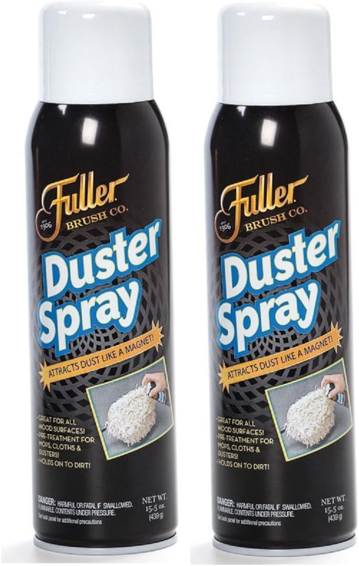 Fuller Brush Duster Spray – 15.5 oz Multi Surface Dust Removing Sprayer - Safe Household Cleaning For Floors, Furniture, Blinds & Car Interiors