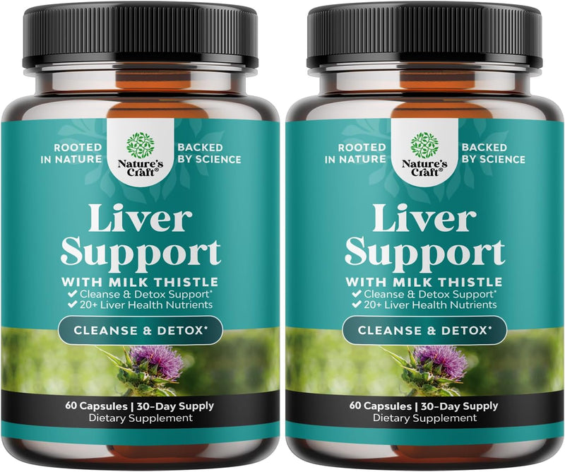Liver Cleanse Detox & Repair 70 Capsules - Herbal Liver Support Milk Thistle Supplement - Silymarin Milk Thistle Supplements with Dandelion Root, Choline, Beetroot & Artichoke Extract