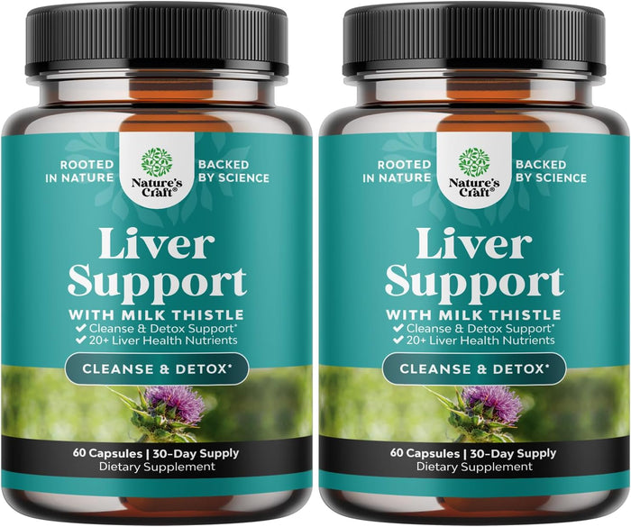 Liver Cleanse Detox & Repair 70 Capsules - Herbal Liver Support Milk Thistle Supplement - Silymarin Milk Thistle Supplements with Dandelion Root, Choline, Beetroot & Artichoke Extract
