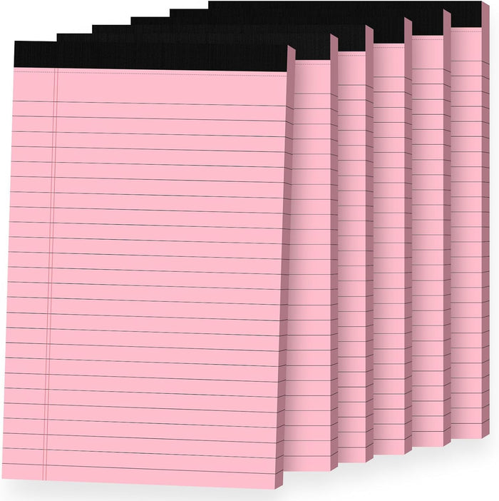 5pcs Small Note Pads, Color Notepads 5x8 College Ruled Notebook, Writing Pads 5 x 8, Legal Pads, Memo Pad Paper Perforate Narrow Ruled Notebooks for Work, School, Office Supplies,30 Sheets/Pack
