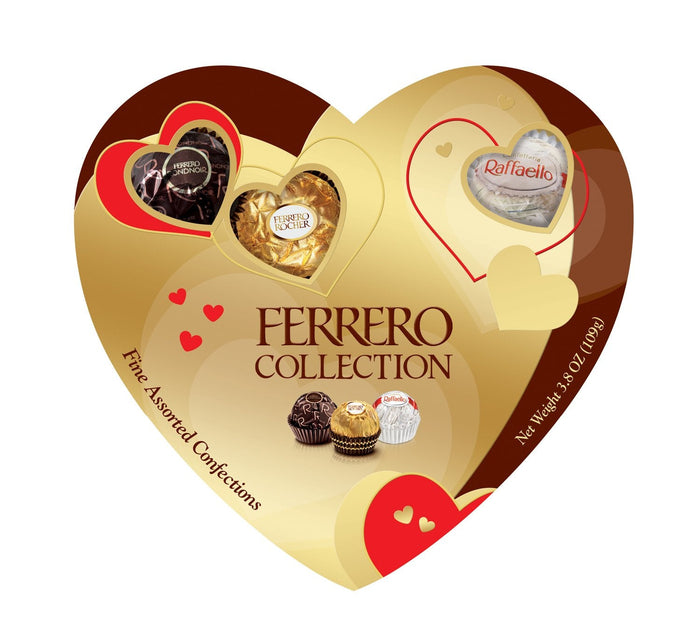 Ferrero Collection, 12 Count, Premium Gourmet Assorted Hazelnut Milk Chocolate, Dark Chocolate and Coconut, 4.6 oz
