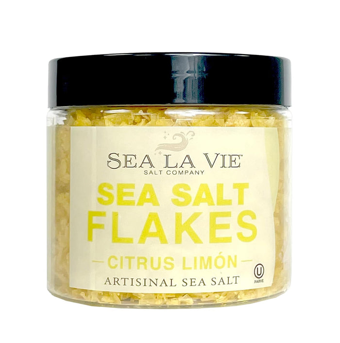 Sea La Vie Salt Flakes, 3.5 Ounces, Pack of 1, Kosher Handcrafted Gourmet Artisinal Finishing Salt Flakes from the Mediterranean Sea (Natural)