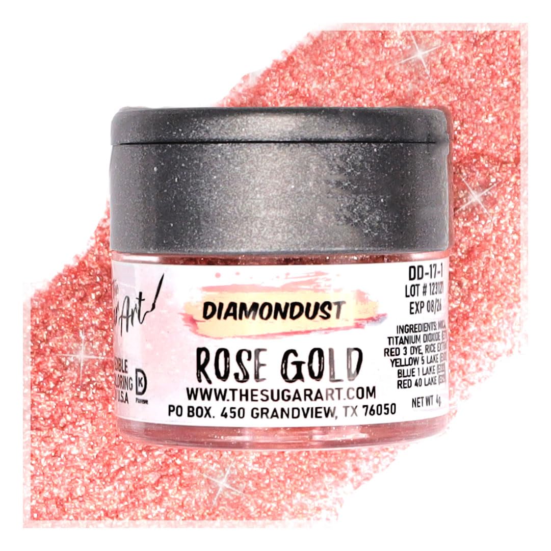 Green Edible Glitter for Drinks, Cocktails, Cake Decorating, Strawberries, Chocolates & More | No Taste | 4g | 100% Food-Safe | Kosher, Vegan, Gluten & Nut Free | DiamonDust by The Sugar Art