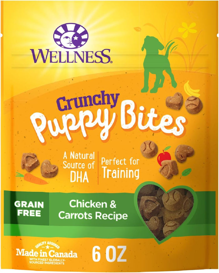 Wellness Puppy Treats, Natural, Training Treat, Grain Free, Soft Lamb & Salmon (8 Ounce Bag)