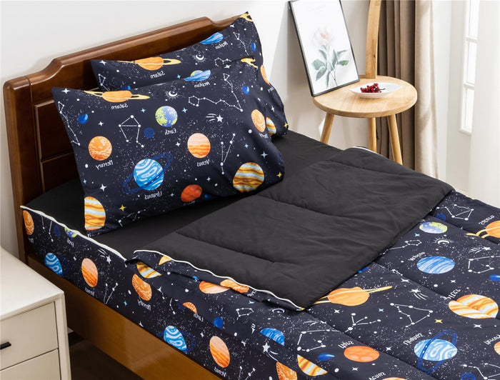Meeting Story 3pcs Kids Comforter Sets Zipper Bedding Set for Girls,Twin Kid Bedding Set Rainbow Comforter Flower Bedding for Kid,All in one Zipper Bedding（Beige,Twin）