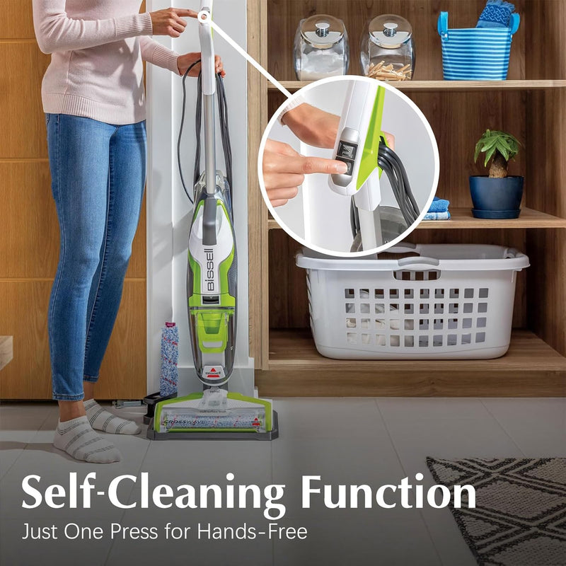 BISSELL Crosswave Turbo Vacuum Mop All in One Wet and Dry Vac Combo Hard Floor & Area Rug Cleaner, 3888A