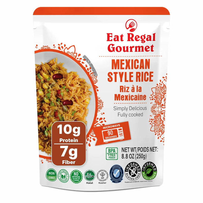 Eat Regal Tikka Masala Pack of 6, 8.8 Ounce, Ready to Eat in 90 Sec | 100% Natural Ingredients | precooked rice | Ready Rice | Microwavable | Side Dish