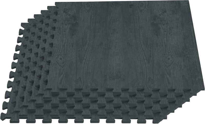 Forest Floor Farmhouse 3/8 Inch Thick Foam Tiles Wood Grain Foam Floor Mats
