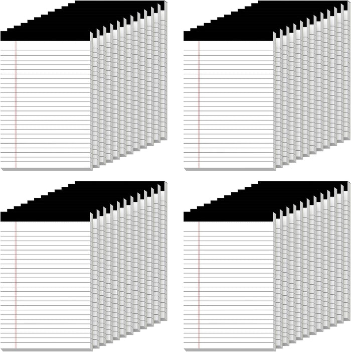 12 Pack Legal Pads 8.5 x 11 Note Pads 8.5 x 11 Inch Notepad 360 Sheets Writing Pads Wide Ruled Lined Paper Pads White Paper Note Pads 8.5 x 11 with 30 Sheets Per Legal Pad for School, Office, Home