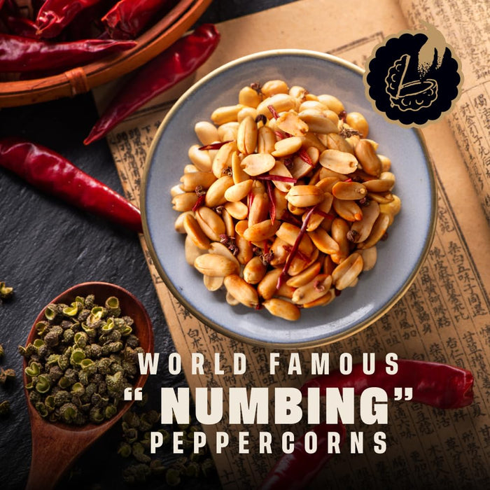 WA-CHAA! Spicy Sichuan Peanuts, Numbing Mala Peppercorns, Toasted Chili Flakes, Protein-Packed, Party Snacks, Non-GMO, On-The-Go Travel Size 1.5 Oz (24 Pack, Double Heat)
