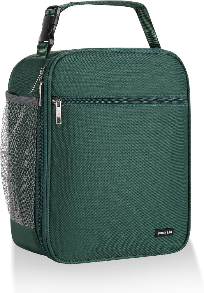 Lunch box Lunch bag for men women Insulated Lunchbox Lunch bags for Work Picnic Travel (Black)