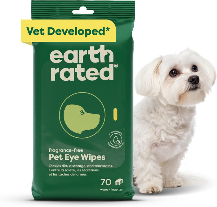 Earth Rated Dog Wipes, Hypoallergenic, Cleaning and Hydrating, for Grooming Paws, Body and Butt, Lavender Scented, 100 Count