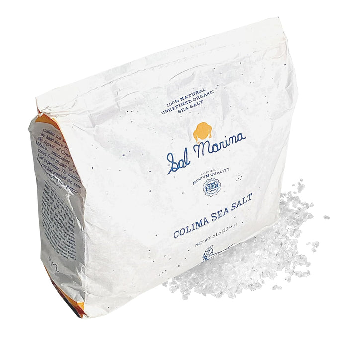 SAL MARINA | Unrefined Colima Sea Salt 9lbs | Kosher Salt 100% Natural - Vegan Gluten Free Organic Table Salt Seasoning Food