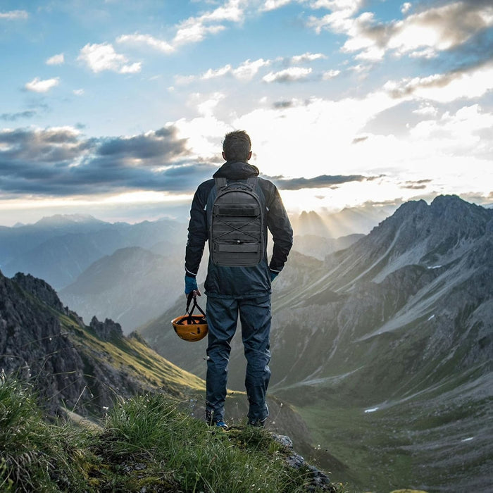 Tactical Military Backpack 30L Molle Assault Pack Army Rucksack, Heavy Duty for Hiking Camping Travel 3-Day Bug Out Bag (Black)