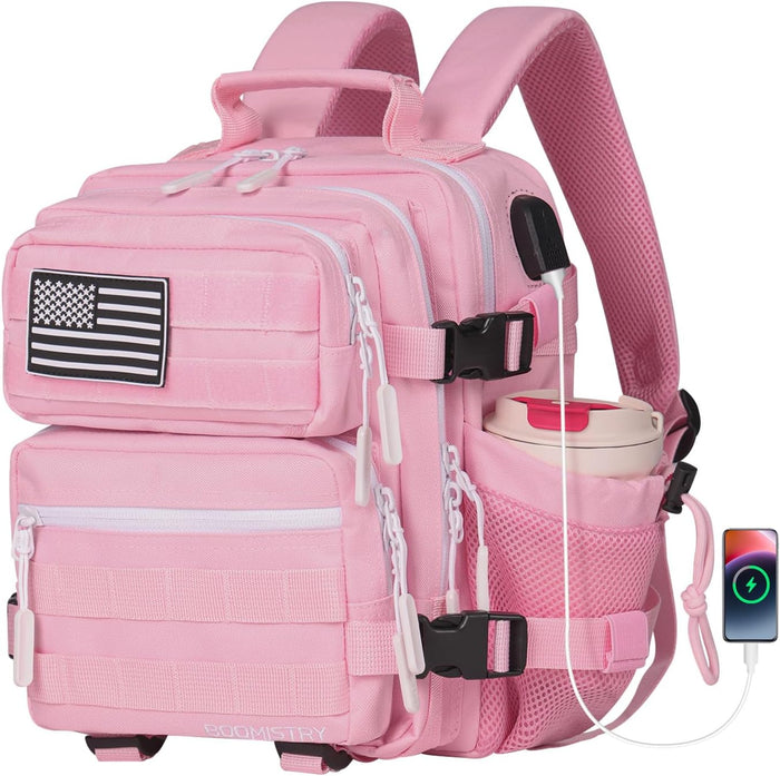 15L Mini Tactical Backpack Small Tactical Backpack for Women, Military Backpack for Gym, Hiking, Daily (Purple Nebula-15L)
