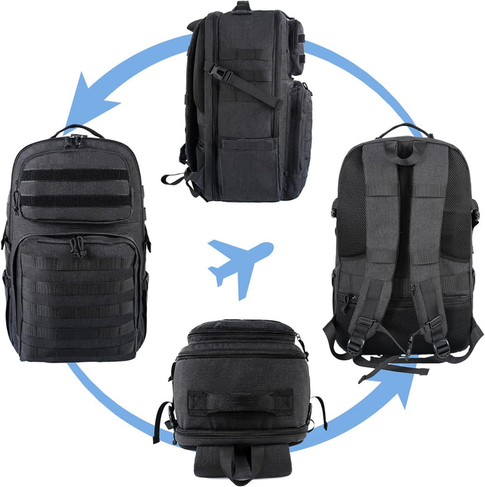 MATEIN 17 Inch Laptop Backpack, Large Military Tactical Backpack for Men TSA Approved, Water Resistant Work Day Pack Computer Bag, Travel Laptop Carry on for Camping Hiking