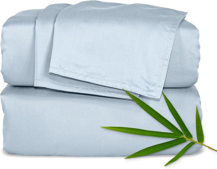 Pure Bamboo King Sheets, Genuine 100% Organic Viscose Derived from Bamboo Bed Sheet Set, Luxuriously Soft & Cooling, Double Stitching, 2 Year Quality Promise (King, Merlot)