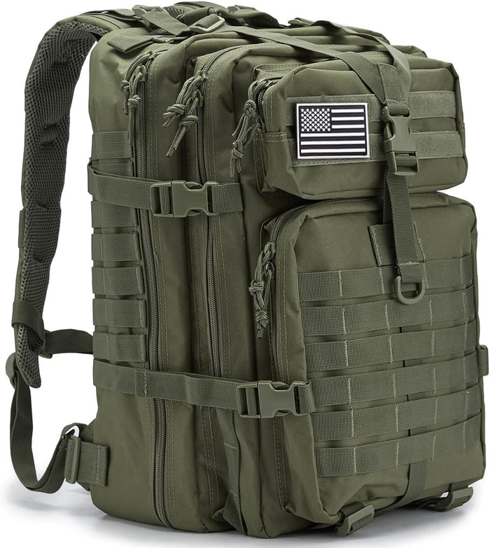 QT&QY 45L Military Tactical Backpacks For Men Camping Hiking Trekking Daypack Bug Out Bag Lage MOLLE 3 Day Assault Pack