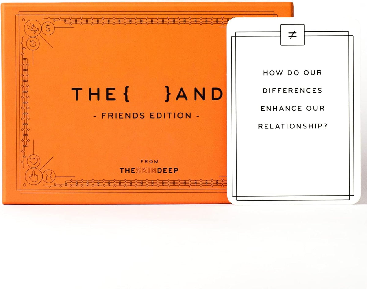 {THE AND} Friends Edition - Conversation Starters to Make Friends Your Best Friends - Fun Getting to Know You Card Game with Questions - Deep Talks at Game Night or Dinner Party by The Skin Deep