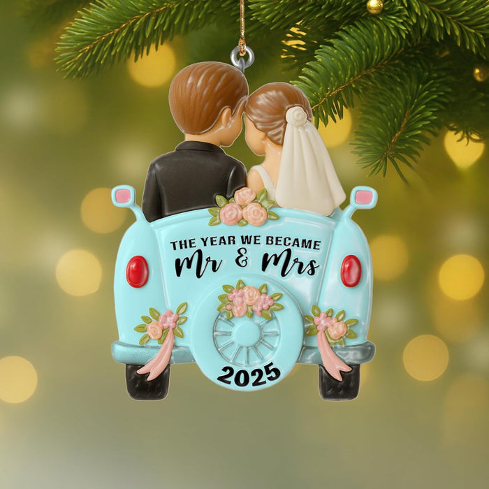 New Home Ornament 2025 – Glass Housewarming Christmas Ornament, Elegant Holiday Decoration for New Homeowners, First Home Keepsake Gift for Couples or Families