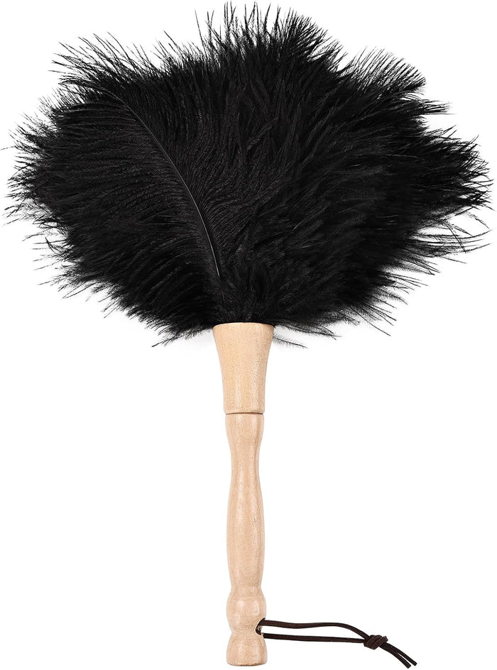 Ostrich Feather Duster 27-94Inch Retractable Fluffy Natural Detachable Ostrich Feather Duster Used for Household Cleaning and High-Altitude Cleaning (2PCS)